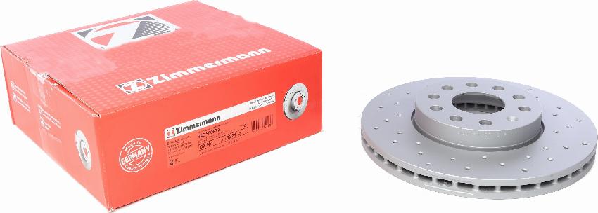 Zimmermann 600.3221.52 - Тормозной диск autospares.lv