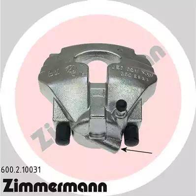 Zimmermann 600.2.10031 - Тормозной суппорт autospares.lv