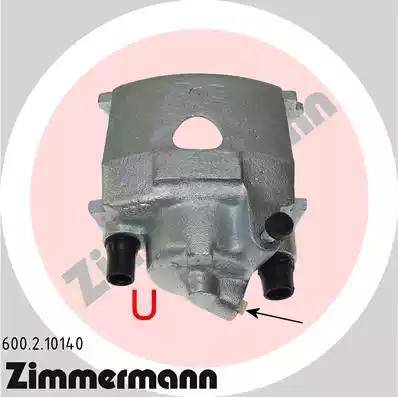 Zimmermann 600.2.10140 - Тормозной суппорт autospares.lv