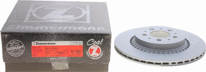 Zimmermann 610.3708.20 - Тормозной диск autospares.lv