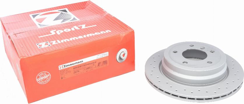 Zimmermann 150.3437.52 - Тормозной диск autospares.lv