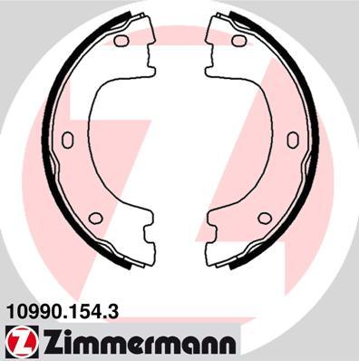 Zimmermann 10990.154.3 - Комплект тормозов, ручник, парковка autospares.lv