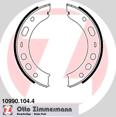 Zimmermann 10990.104.4 - Комплект тормозов, ручник, парковка autospares.lv