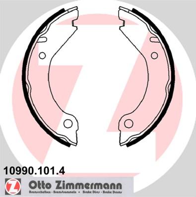 Zimmermann 10990.101.4 - Комплект тормозов, ручник, парковка autospares.lv