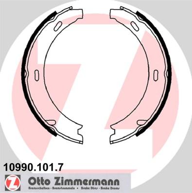 Zimmermann 10990.101.7 - Комплект тормозов, ручник, парковка autospares.lv