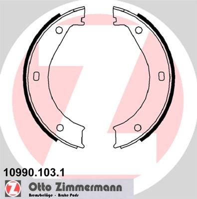 Zimmermann 10990.103.1 - Комплект тормозов, ручник, парковка autospares.lv