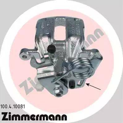 Zimmermann 100.4.10081 - Тормозной суппорт autospares.lv