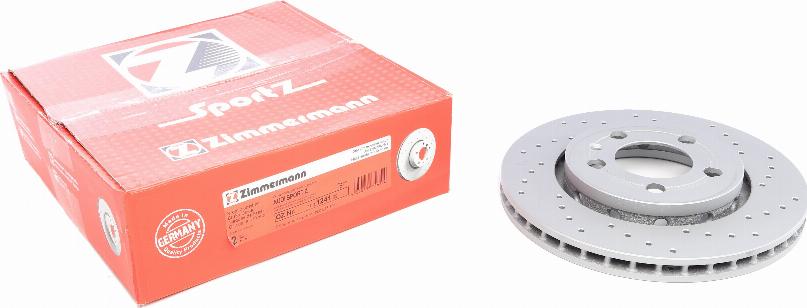 Zimmermann 100.1241.52 - Тормозной диск autospares.lv