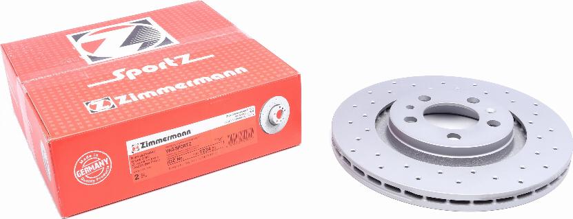 Zimmermann 100.1234.52 - Тормозной диск autospares.lv