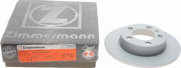 Zimmermann 100.1236.20 - Тормозной диск autospares.lv