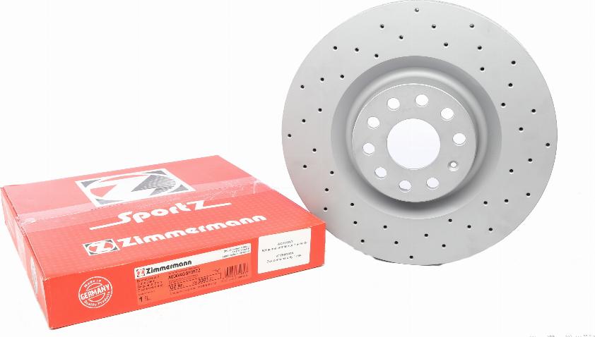 Zimmermann 100.3301.52 - Тормозной диск autospares.lv