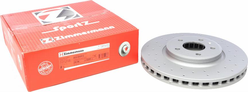 Zimmermann 100.3331.52 - Тормозной диск autospares.lv