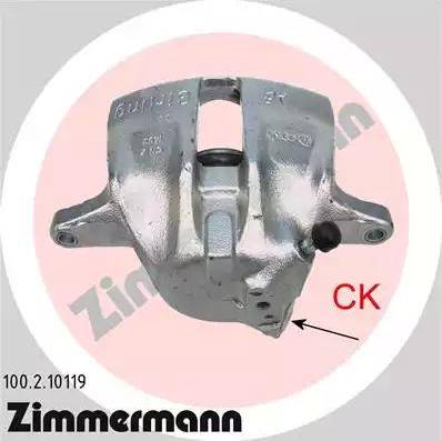 Zimmermann 100.2.10119 - Тормозной суппорт autospares.lv