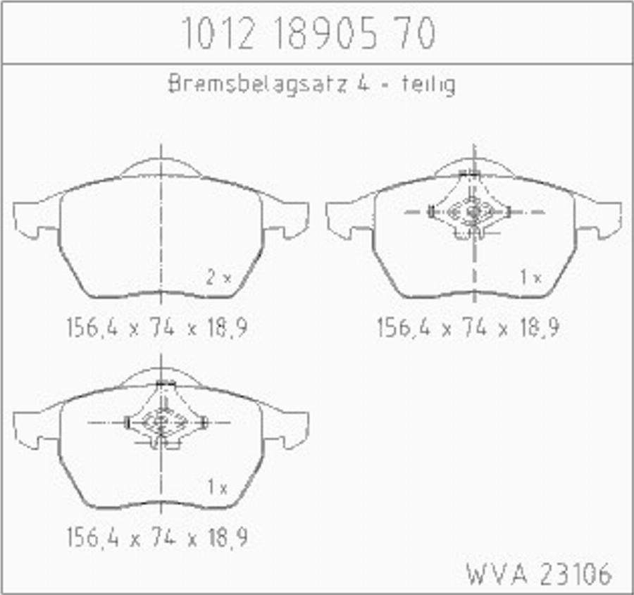 Zimmermann 10121890570 - Тормозные колодки, дисковые, комплект autospares.lv