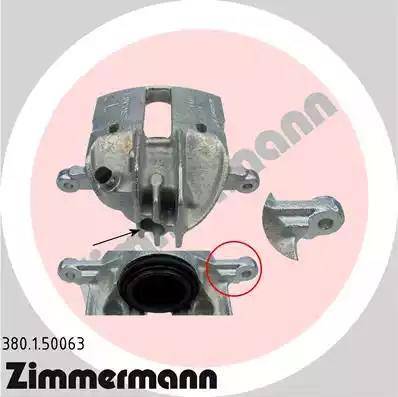 Zimmermann 380.1.50063 - Тормозной суппорт autospares.lv