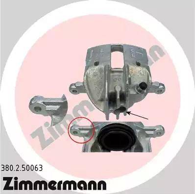 Zimmermann 380.2.50063 - Тормозной суппорт autospares.lv