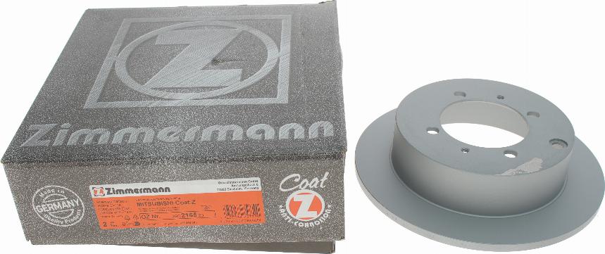 Zimmermann 380.2165.20 - Тормозной диск autospares.lv