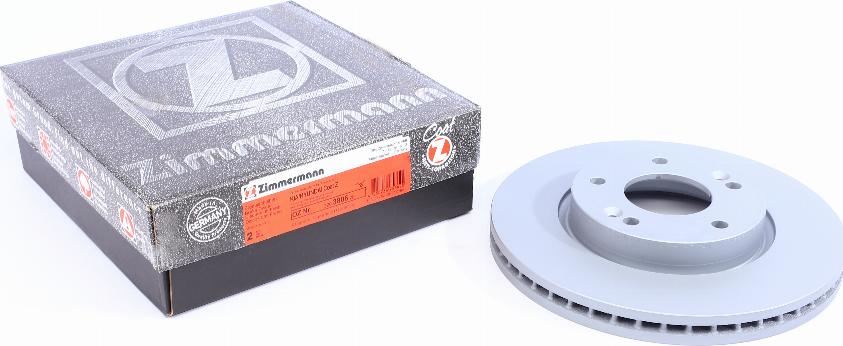 Zimmermann 320.3806.20 - Тормозной диск autospares.lv