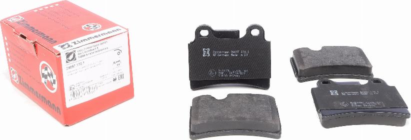 Zimmermann 24097.170.1 - Тормозные колодки, дисковые, комплект autospares.lv