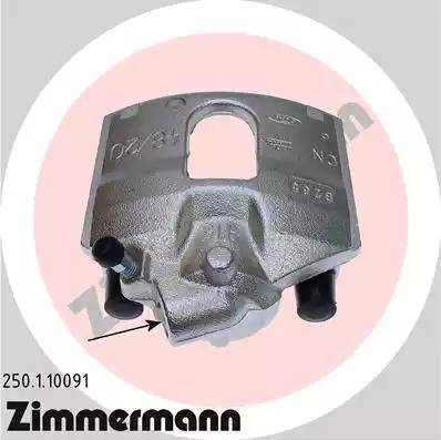 Zimmermann 250.1.10091 - Тормозной суппорт autospares.lv