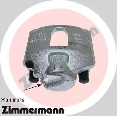 Zimmermann 250.1.10036 - Тормозной суппорт autospares.lv