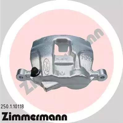 Zimmermann 250.1.10118 - Тормозной суппорт autospares.lv