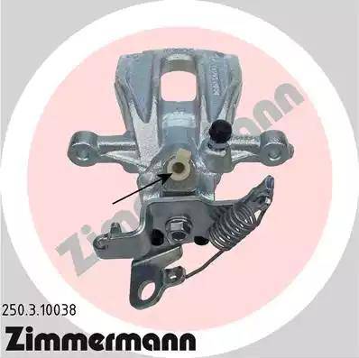 Zimmermann 250.3.10038 - Тормозной суппорт autospares.lv