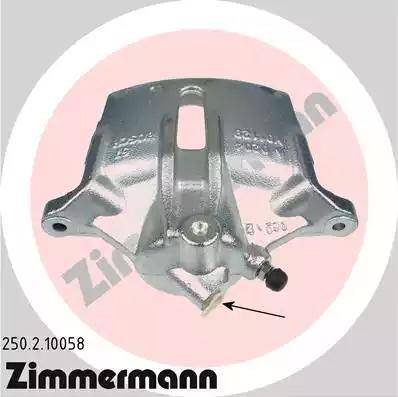 Zimmermann 250.2.10058 - Тормозной суппорт autospares.lv