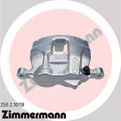 Zimmermann 250.2.10118 - Тормозной суппорт autospares.lv