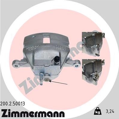 Zimmermann 200.2.50013 - Тормозной суппорт autospares.lv