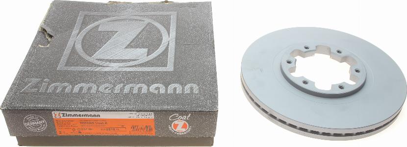 Zimmermann 200.2516.20 - Тормозной диск autospares.lv