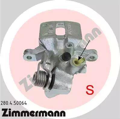 Zimmermann 280.4.50064 - Тормозной суппорт autospares.lv