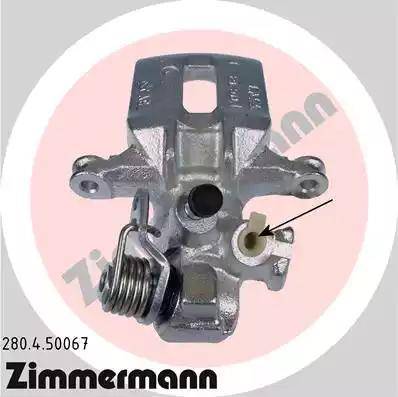 Zimmermann 280.4.50067 - Тормозной суппорт autospares.lv