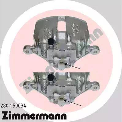 Zimmermann 280.1.50034 - Тормозной суппорт autospares.lv