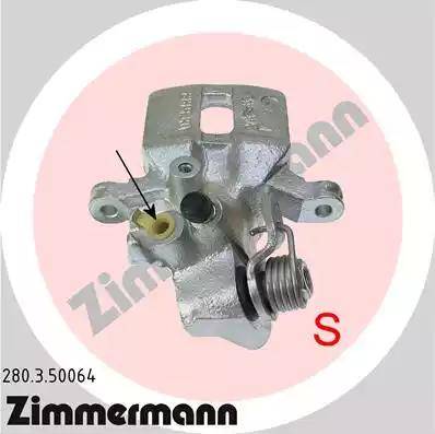 Zimmermann 280.3.50064 - Тормозной суппорт autospares.lv