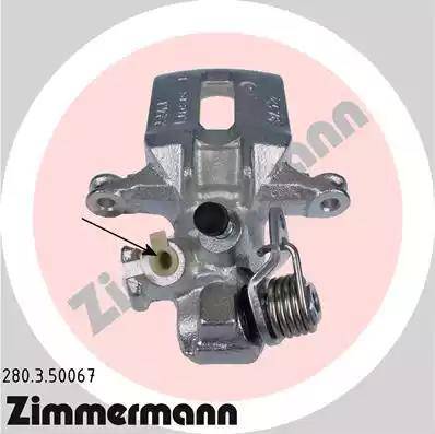 Zimmermann 280.3.50067 - Тормозной суппорт autospares.lv