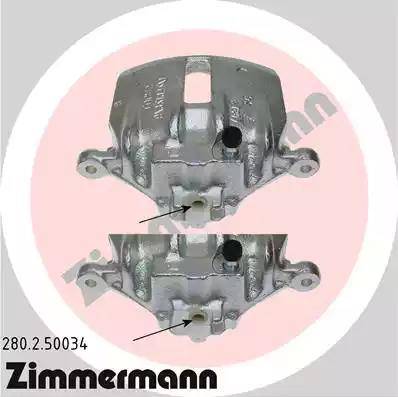 Zimmermann 280.2.50034 - Тормозной суппорт autospares.lv