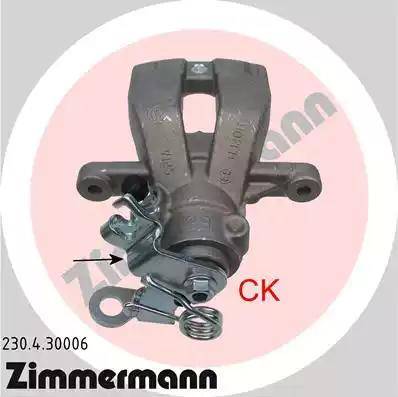 Zimmermann 230.4.30006 - Тормозной суппорт autospares.lv