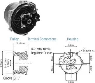 ZM ZM 90.140.01 - Генератор autospares.lv