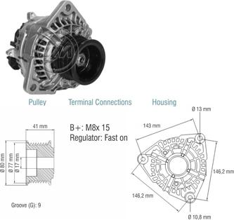 ZM ZM 90.106.01 - Генератор autospares.lv