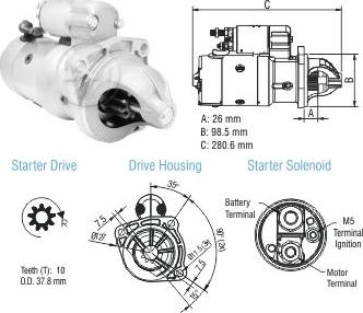 ZM ZM 80.480.05 - Стартер autospares.lv