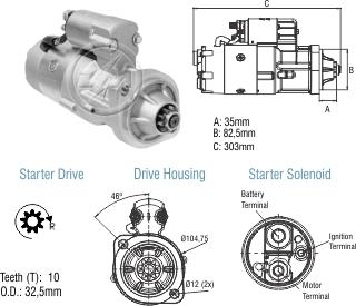 ZM ZM 80.481.04 - Стартер autospares.lv