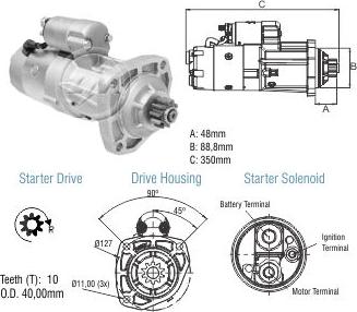 ZM ZM 80.481.05 - Стартер autospares.lv