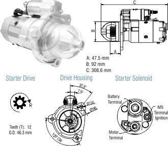 ZM ZM 80.481.02 - Стартер autospares.lv