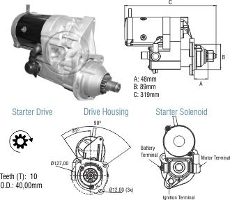 ZM ZM 80.141.02 - Стартер autospares.lv