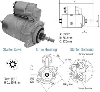 ZM ZM 80.106.07 - Стартер autospares.lv