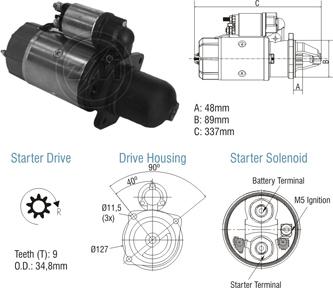 ZM ZM 80.103.04 - Стартер autospares.lv