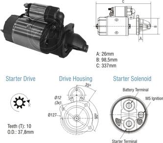 ZM ZM 80.103.06 - Стартер autospares.lv