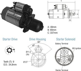 ZM ZM 80.103.01 - Стартер autospares.lv