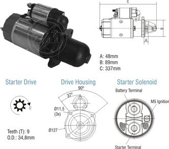 ZM ZM 80.102.06 - Стартер autospares.lv